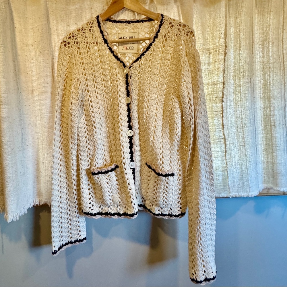 Alex Mill Ella Hand-Crocheted, Limited-edition Cardigan